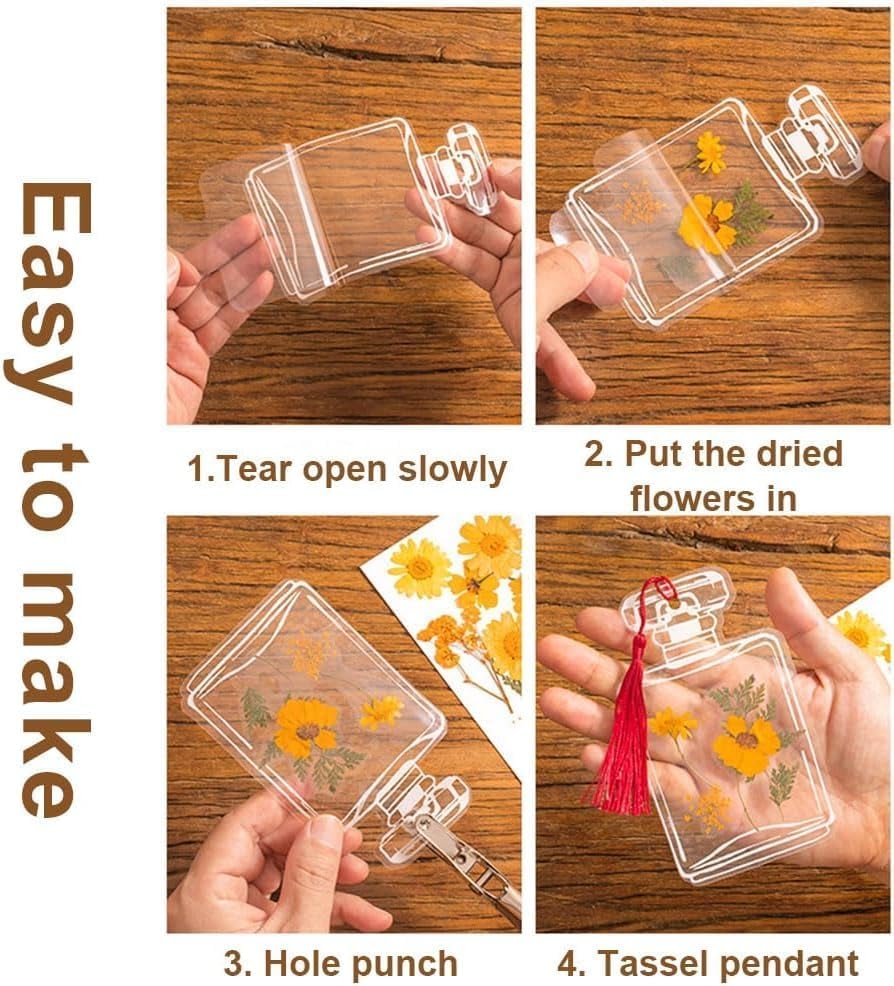 💥LAST DAY SALE 50% OFF💥Transparent Dried Flower Bookmarks⚡BUY 2 GET 1 FREE