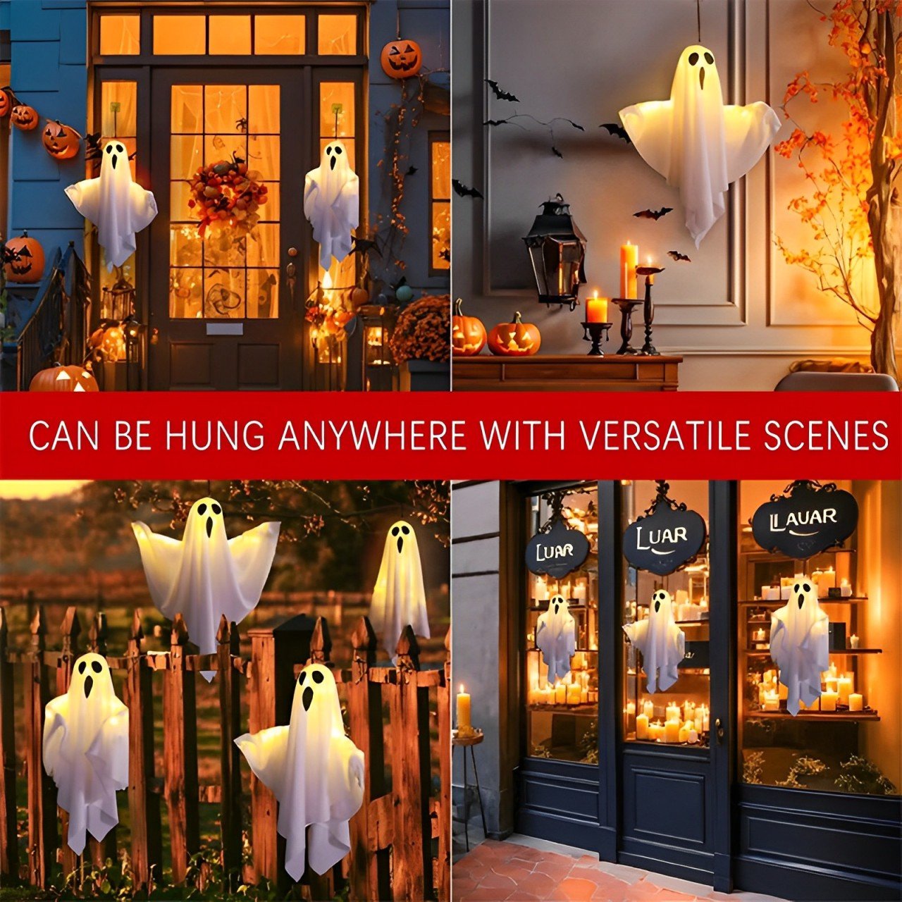 🎁TikTok Last Day Sale - 70% OFF👻✨Halloween Glowing Ghost Chandelier
