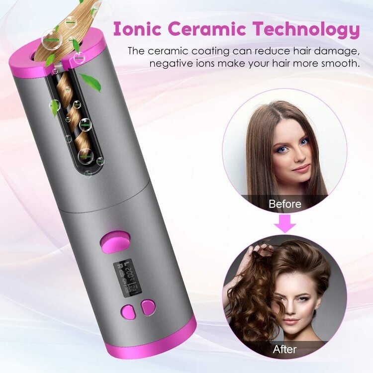 Summer Hot Sale 50% OFF -  Auto Rotating Ceramic Hair Curler 【FREE SHIPPING】