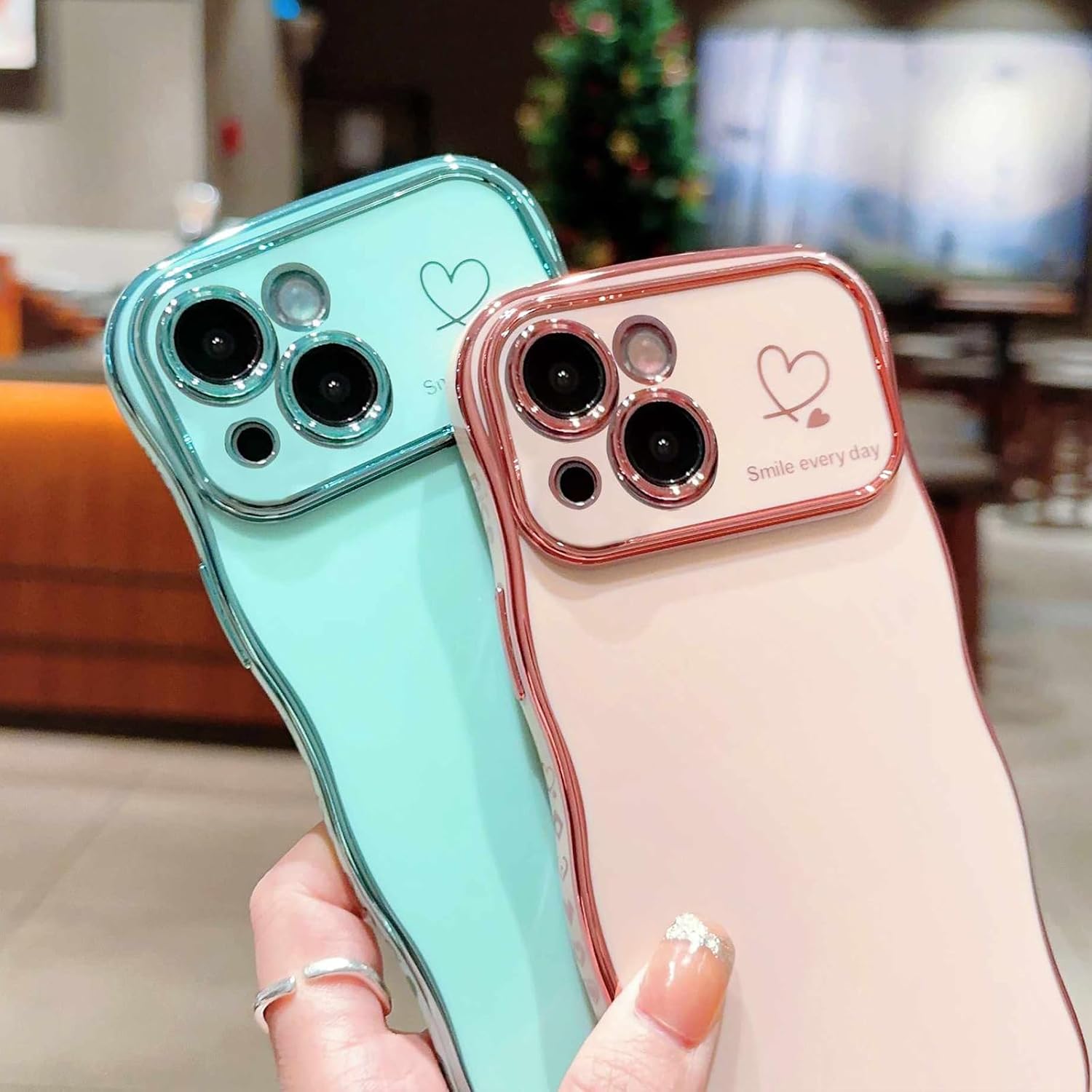 (🌲Early Christmas Sale- 49% OFF) 🔥Cute wavy frame love phone case