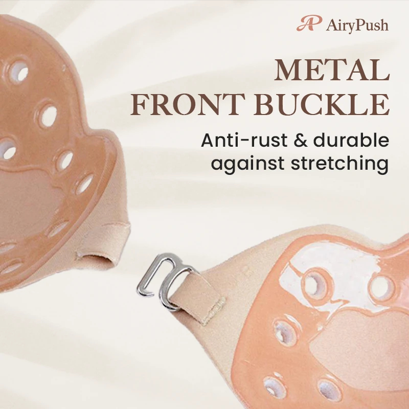 AiryPush - Breathable Push-Up Strapless Sticky Bra