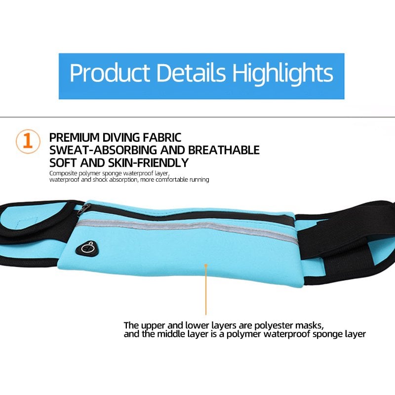 🔥Last Day Sale 70%OFF👍-Running  Sports Jogging Portable Outdoor Phone Holder Waterproof Belt Bag