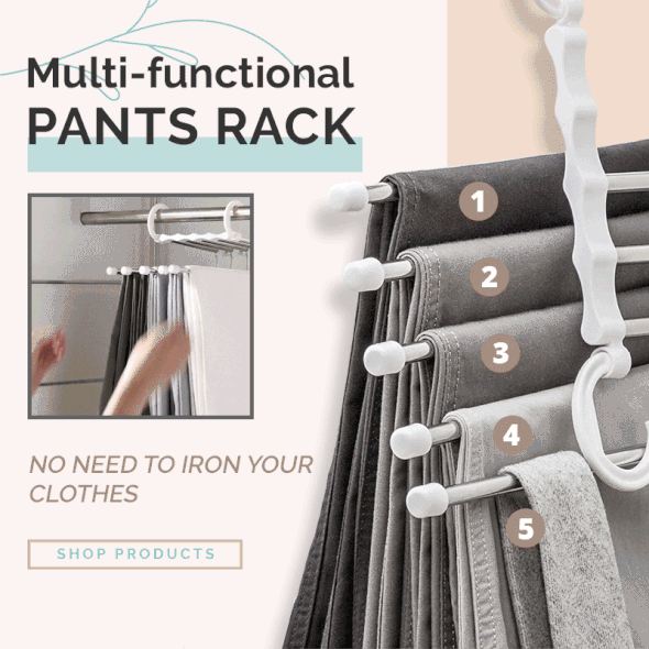 🔥LAST DAY SALE 70% OFF🔥Multi-Functional Pants Rack - BUY 3 GET 1 FREE