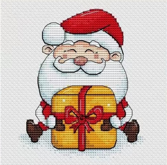 🔥Hot Sale 50% OFF-DIY Santa Cross Stitch Pattern Kit 🎄🧵