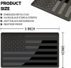 Blackout 3D Metal American Flag Emblem Decal