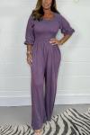 Casual Solid Color Jumpsuit (Buy 2 Free Shipping)