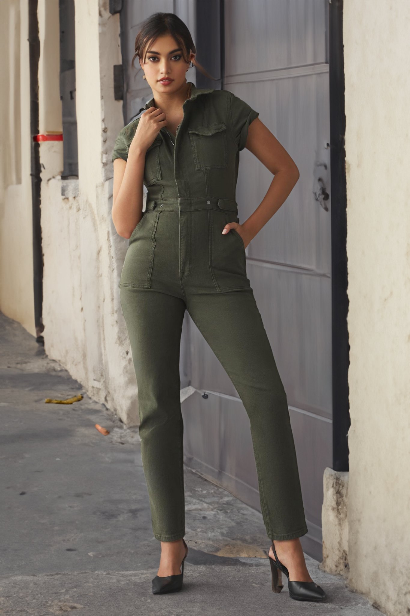 🔥Last Day 49% OFF - Fashion Denim Jumpsuit