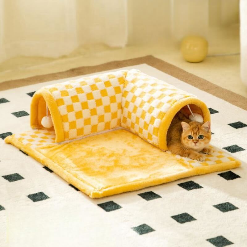 🔥This Week's Special Offer 49% OFF - 2-in-1 Funny Pet Tunnel  Bed😻