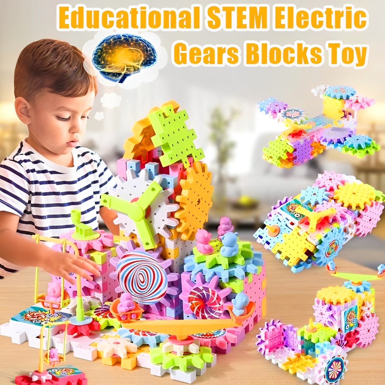 🔥Last Day Promotion 70% OFF🔥Educational STEM Electric Gears Blocks Toy