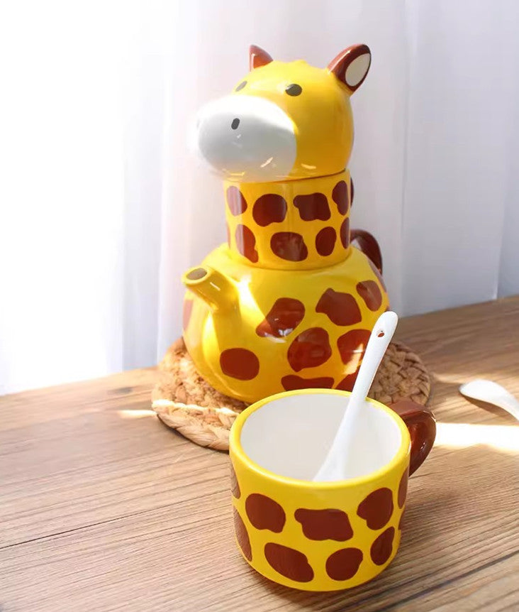 🔥Last Day Promotion 50% OFF🔥Lovely Giraffe Ceramic Kettle