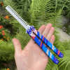Blunt Blade Stainless Steel Yoru Comb Balisong Butterfly Trainer