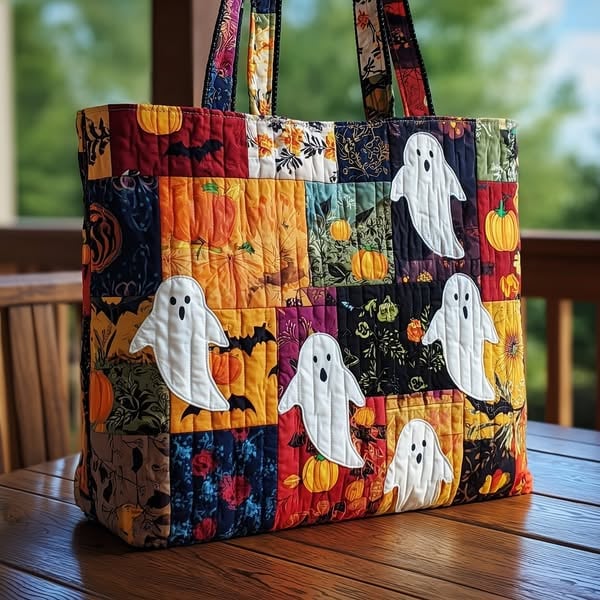🎖️Halloween Special: 50% off everything!，Halloween Quilted Tote Bag