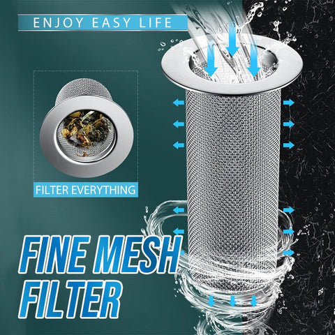 (🎄Christmas Promotion--48% OFF)Stainless Steel Floor Drain Filter Mesh Basket