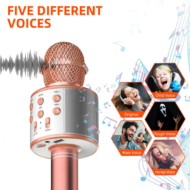 Buy 2 Get 10% OFF&FREE SHIPPING💥 2022 Wireless Bluetooth 3-In-1 Karaoke Mic Speaker
