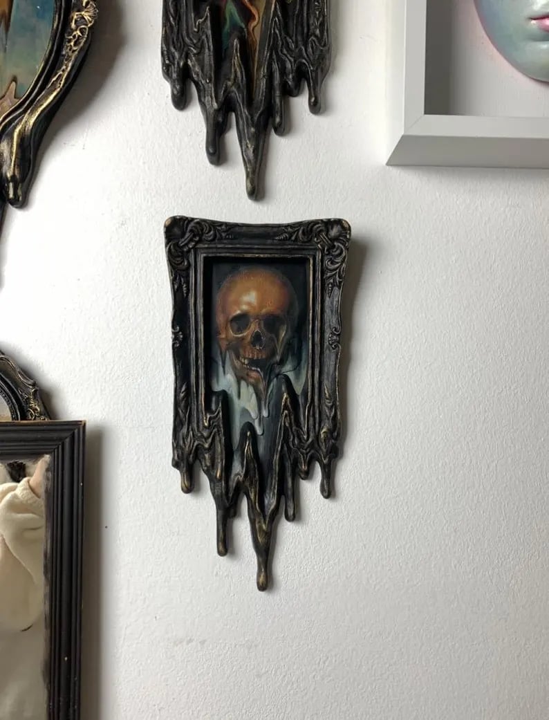 🎁TikTok Last Day Sale - 70% OFF🔥Handmade Liquid painting Surreal Skull Painting