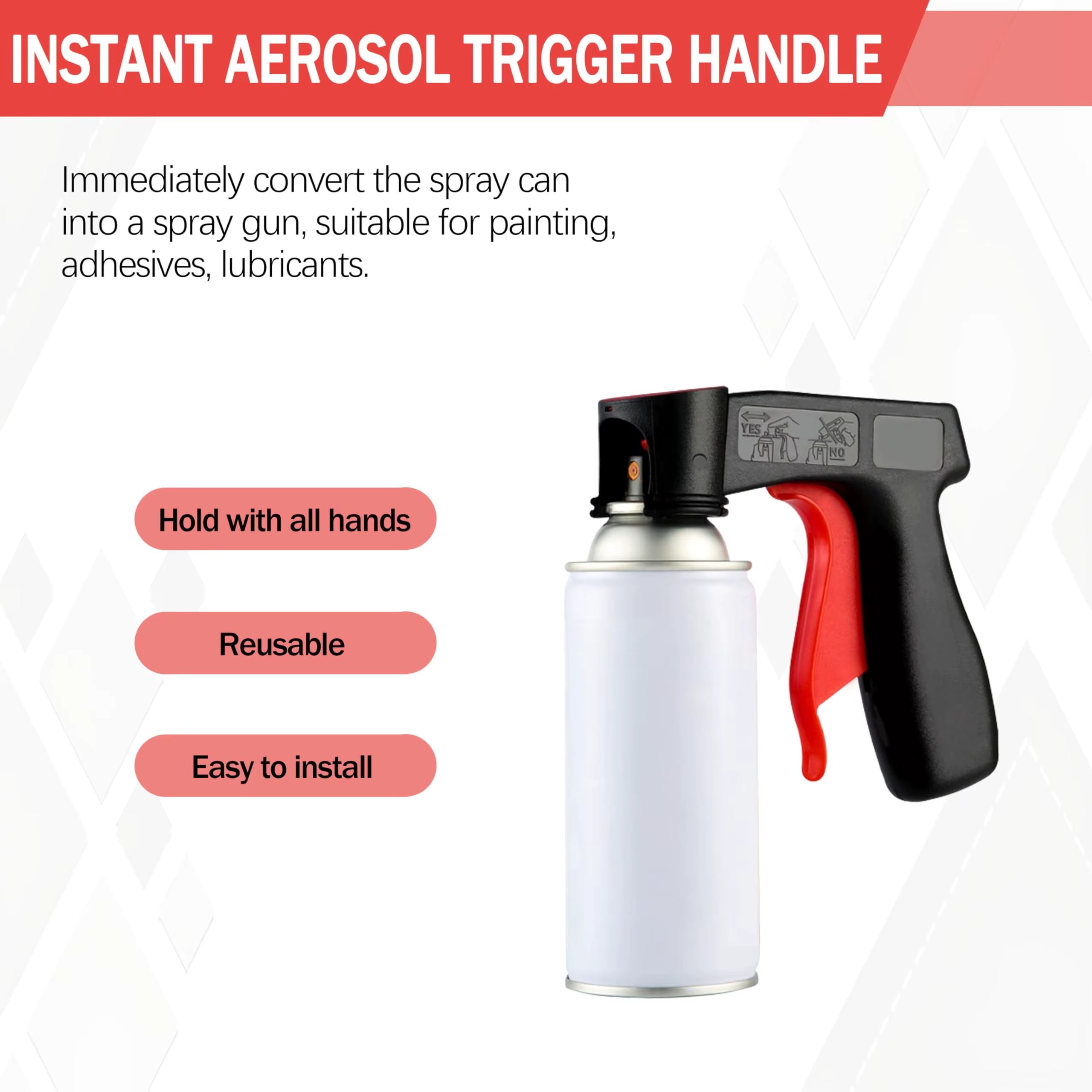 🎁TikTok Last Day Sale - 70% OFF🎉Polishing Paint Spray Gun Adaptor Instant Aerosol Trigger Handle