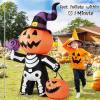 🔥Last Day Promotion - 60% OFF🎁6 FT Outdoor Halloween Inflatables Pumpkin with Skull Body & LED Lights