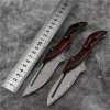 VG10 Slider Damascus Pocket Knife with Exotic Red Sandal Wood Handle