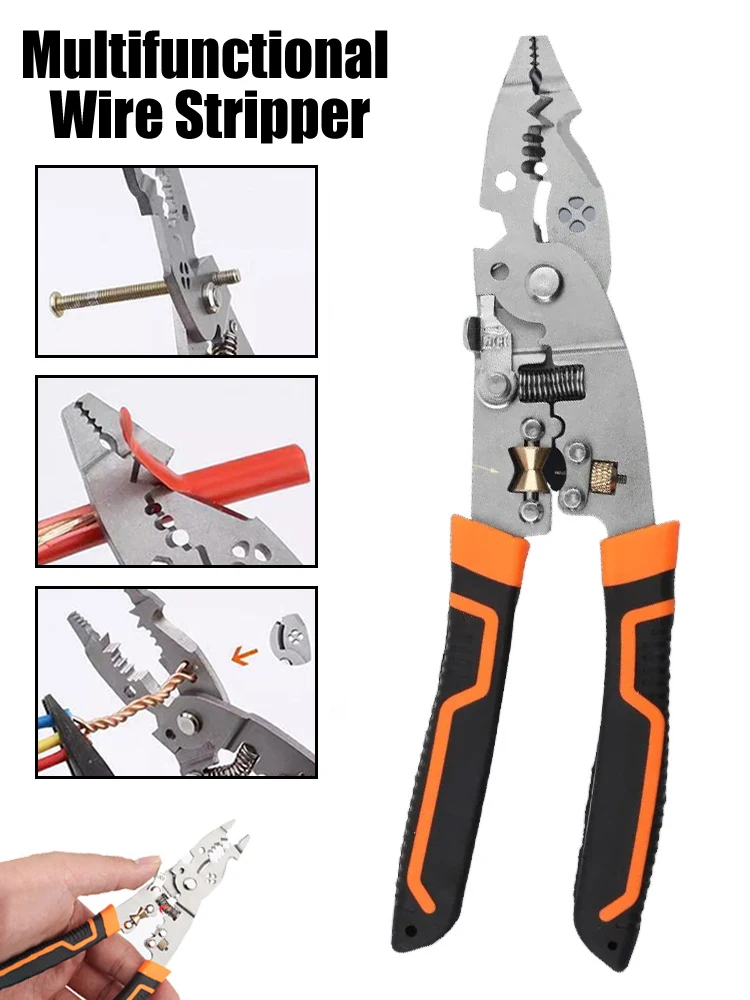 10-in-1 Multifunctional Wire Stripper Crimper Cable Cutter Pliers - 🔥Buy 2 Free Shipping