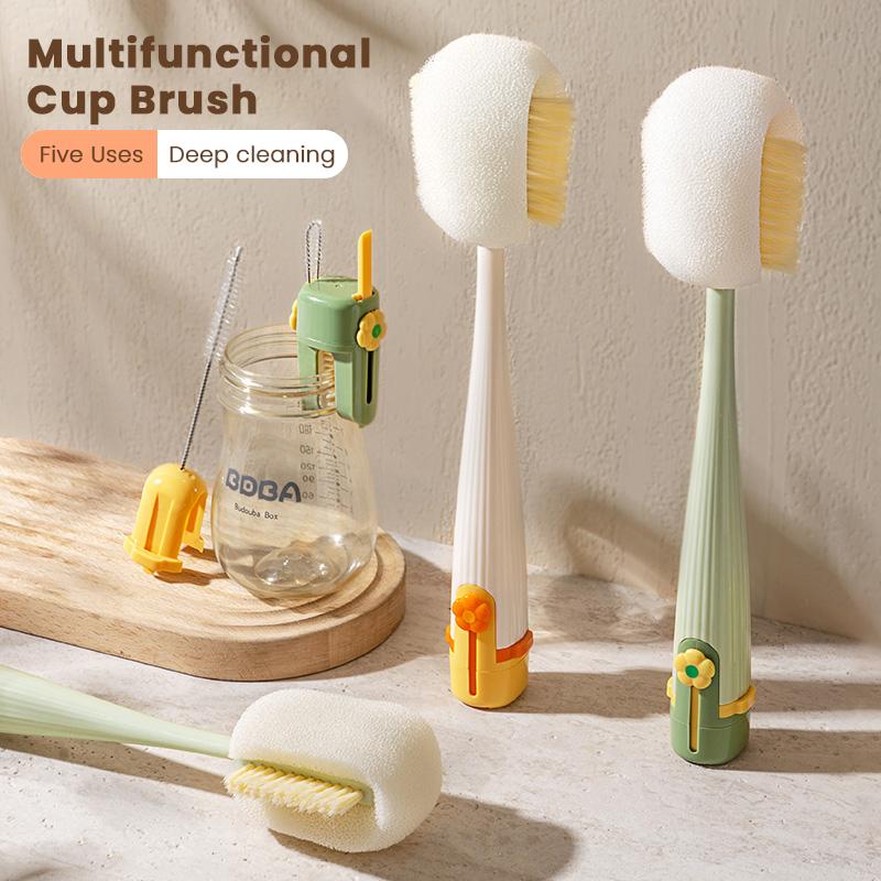 🎁TikTok Last Day Sale - 70% OFF🔥Multifunctional 5-in-1 Bottle Cleaning Brush