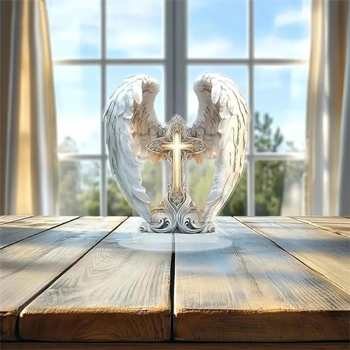 💥LAST DAY SALE 50% OFF💥Gorgeous Angel Wings Cross Decoration