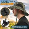 EINSKEY Unisex Sun Hat, Waterproof Wide Brim Bucket Hat Packable Boonie Hat for Fishing Hiking Gardening Safari Beach