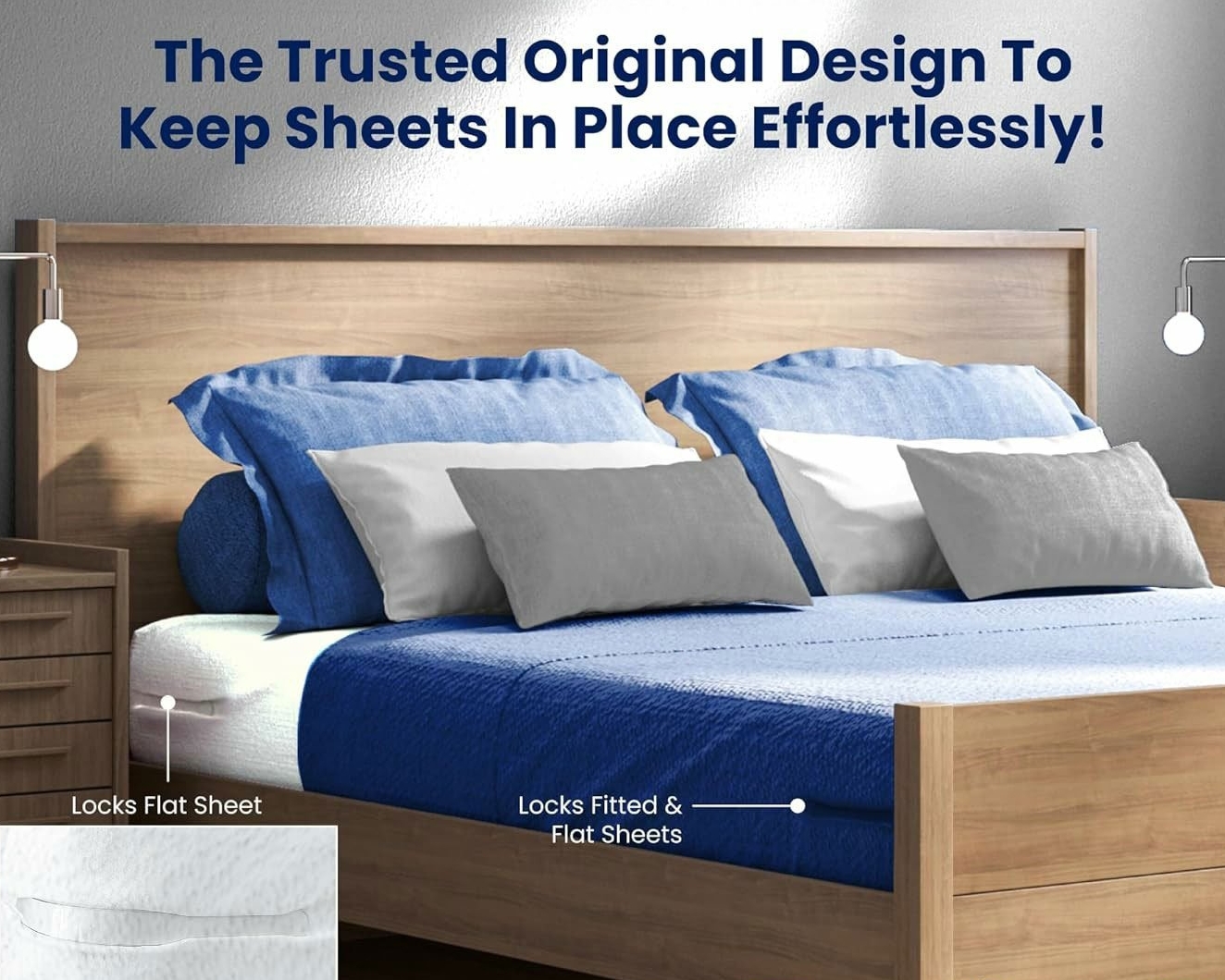💥LAST DAY SALE 50% OFF💥Lock Sheet Holders Keep Sheets Firm & Tight⚡BUY 2 FREE SHIPPING