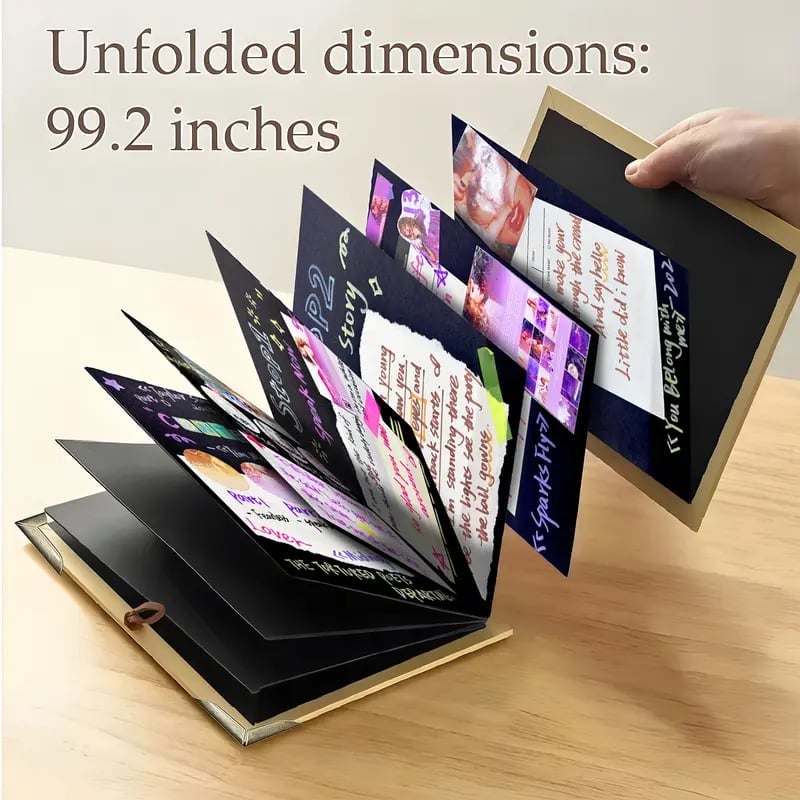 🎁TikTok Last Day Sale - 70% OFF🎉The Memory Keeper: 99+ Inch Accordion Scrapbook Album📚
