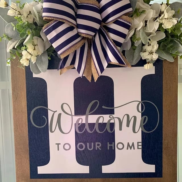 Welcome Front Door Wreath