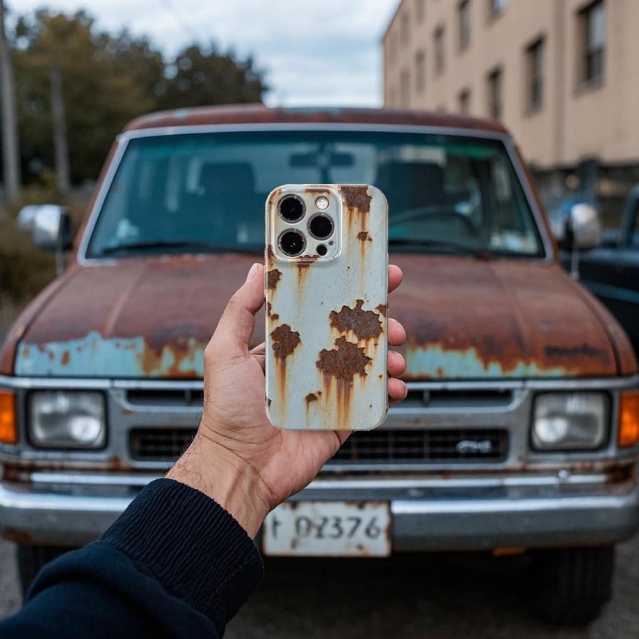 🔥2025 NEW ARRIVAL 🔩Rusty Metal Texture iPhone Case