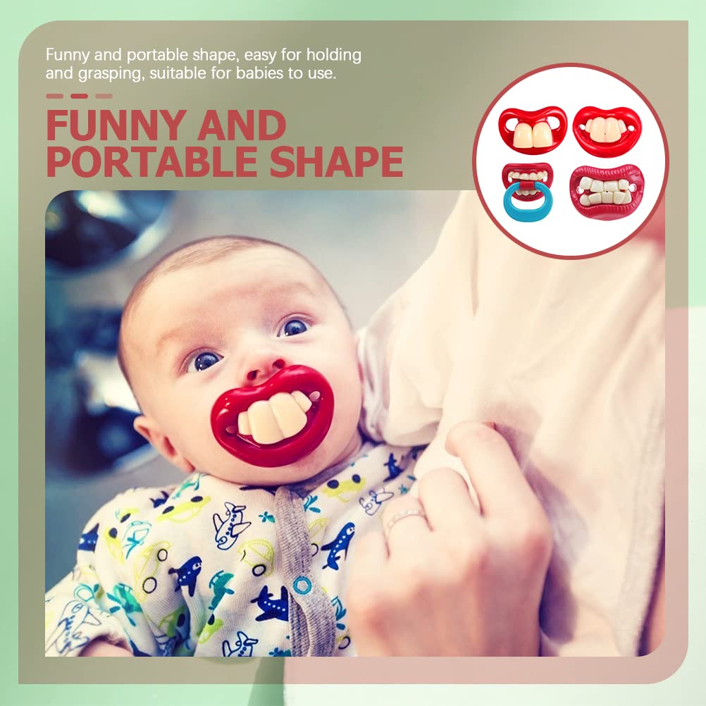 (🎄Christmas Hot Sale - 48% OFF) Funny Teeth Baby Pacifiers, BUY 5 GET 3 FREE & FREE SHIPPING