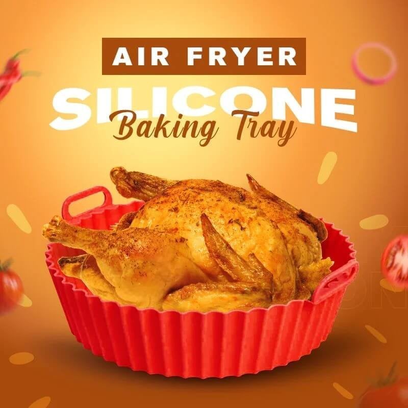 (⏰LAST DAY PROMOTION-49% OFF)Air Fryer Silicone Baking Tray-BUY 2 GET 1 FREE