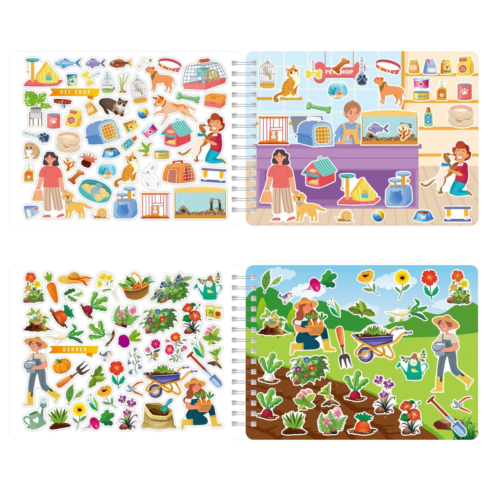 Animal All Around Town Sticker Book Activity