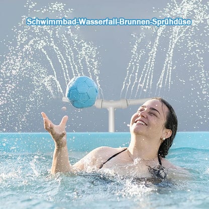 50% Rabatt🔥 Solar-Poolbrunnen mit Doppelbogenbeleuchtung
