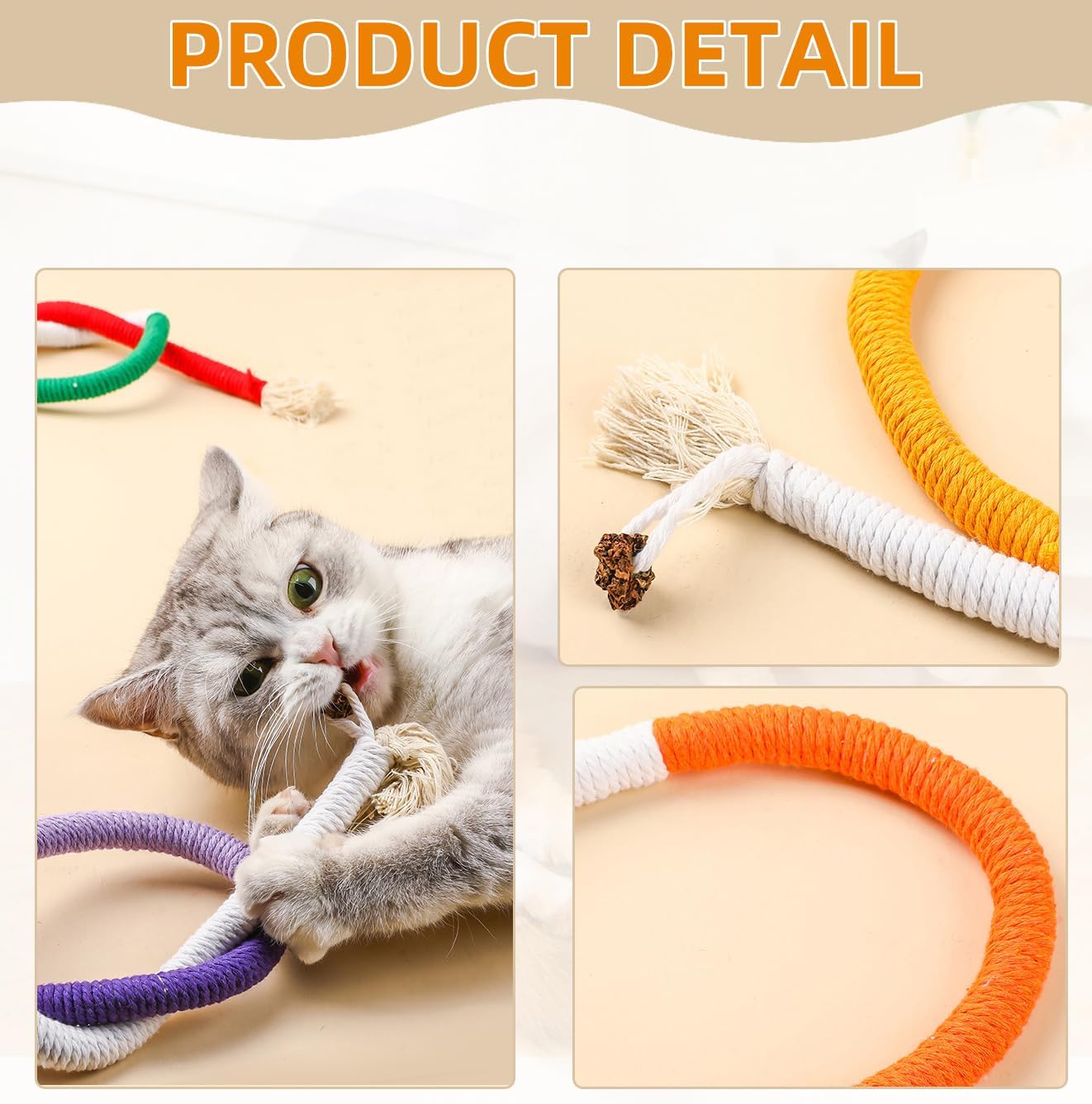 🔥New Year Promotion 48% OFF🐱Cat Toys Chew Ropes