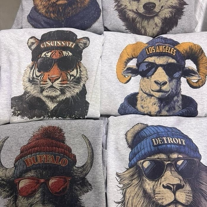 🔥Football Graphic Sweatshirts - City Animal Sports Pullover