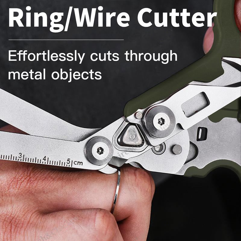 ✂️8 in 1 outdoor tactical scissors✂️Upgraded version multi-function folding rescue scissors