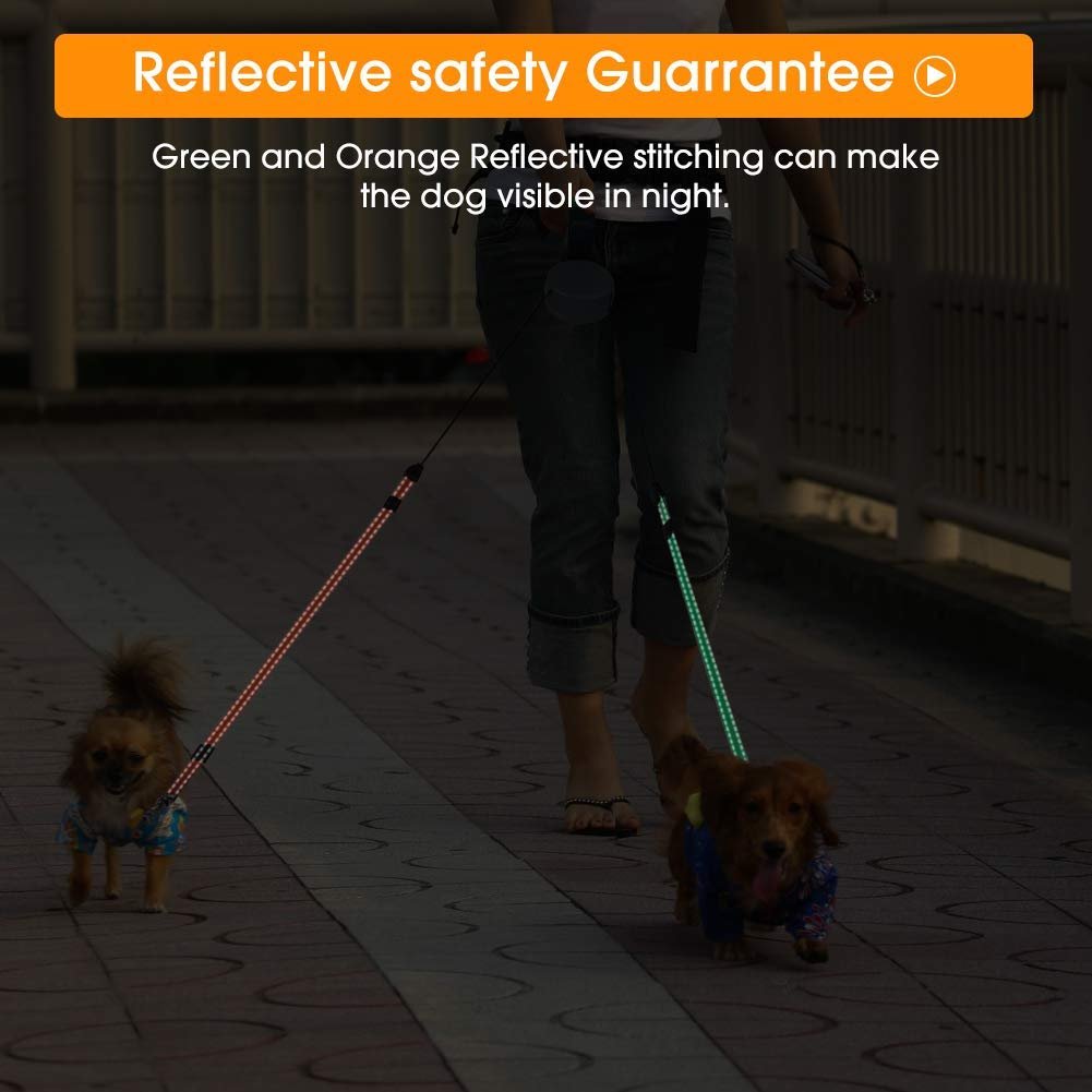 Retractable Double Dog Leash