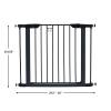 MidWest Homes for Pets Modell 2939SG Haustier-Absperrgitter, Tor zum Durchlaufen, Stahl, 74 cm hoch, 74–97 cm breit, strukturierte Graphitfarbe