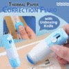 Thermal Paper Correction Fluid with Unboxing Knife