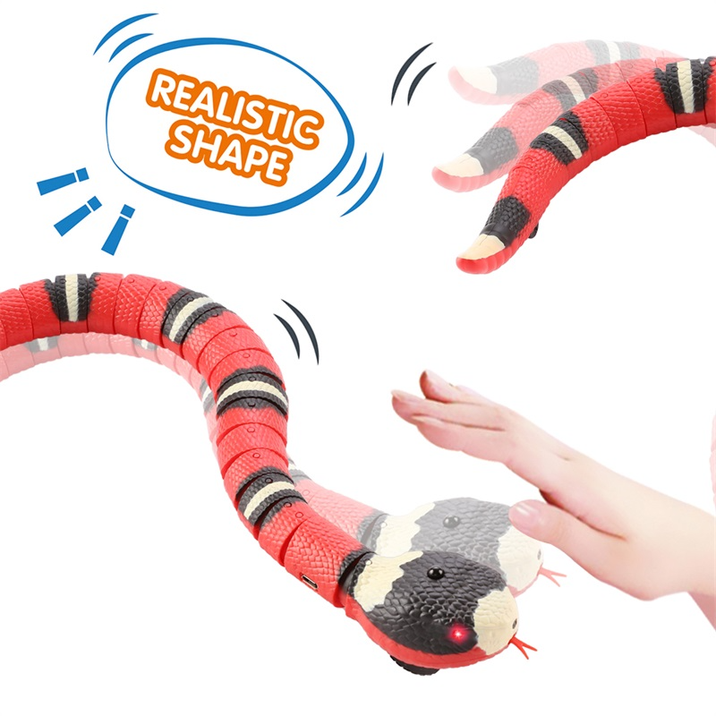 (🔥Last Day Promotion- SAVE 48% OFF)Electric Induction Snake Toy Cat Toy