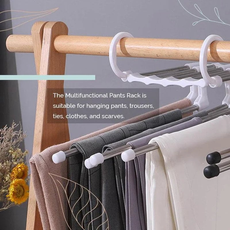 (🌲Hot Sale- SAVE 49% OFF) Magic Pants Hangers Space Saving, Buy 2 Get 1 Free NOW!