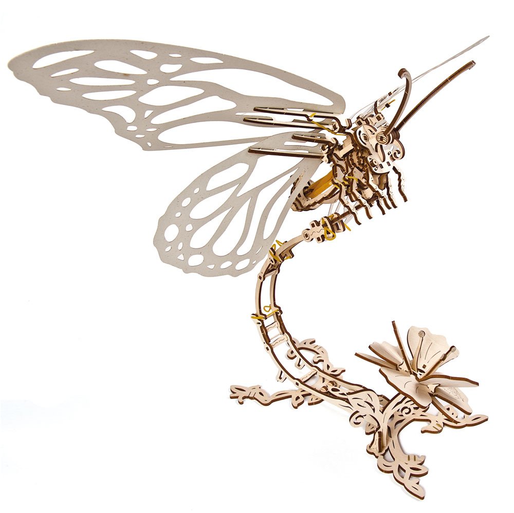 🦋3D Wooden Mechanical Butterfly