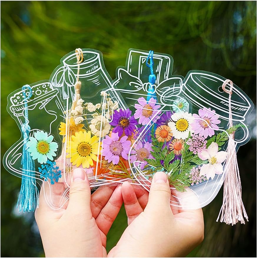 🔥Last 4 hours 49% OFF 🌷Transparent Dried Flower Bookmarks