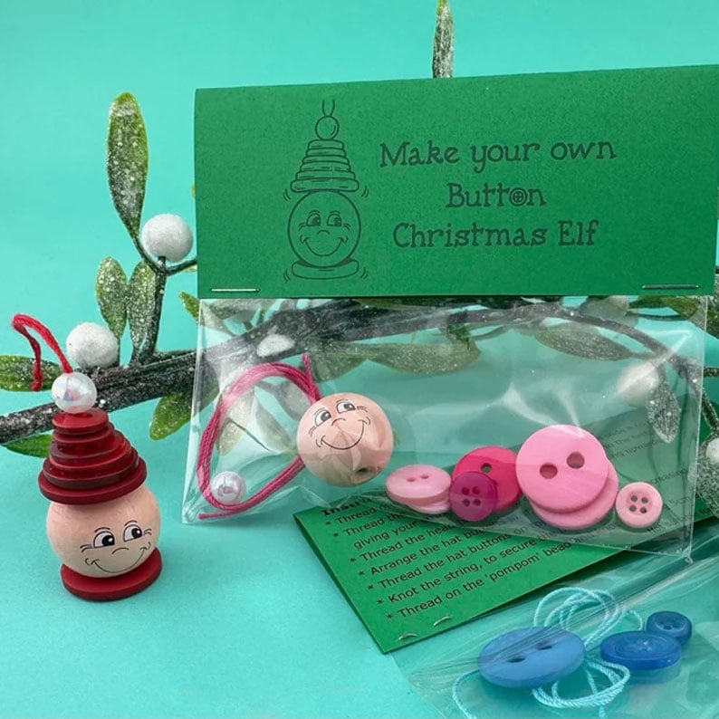 ☃️ DIY Button Snowman Decoration Kit | Handmade Christmas Craft | Fun for Kids & Adults | Perfect Holiday Gift👍🔥 99% of people would buy this option Full range of styles (6-pack)