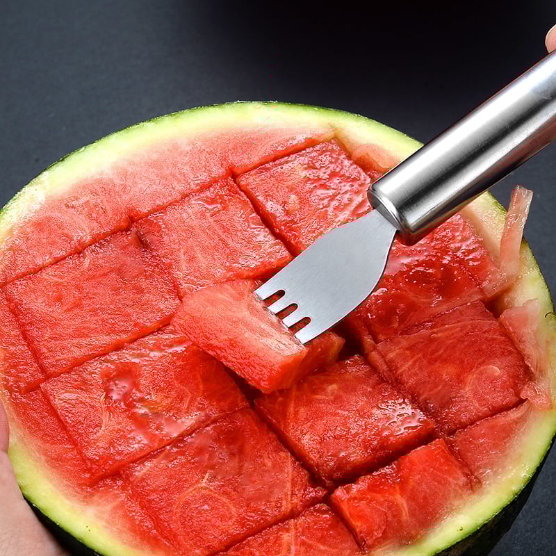 Last Day Promotion 70% OFF - 🍉2-in-1 Fruit Cutter & Fork – For Quick and Easy Fruit Serving!