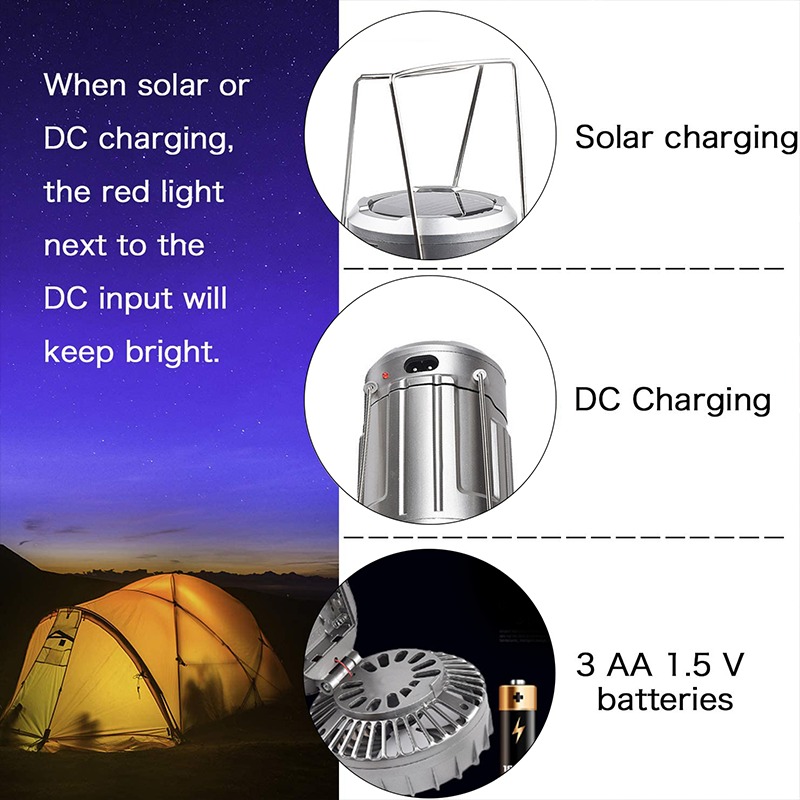 6 in 1 Portable Outdoor LED Camping Lantern