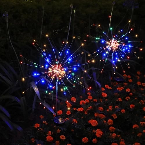 🔥Last Day Promotion 50% OFF🔥🎁Waterproof Solar Garden Fireworks Lamp