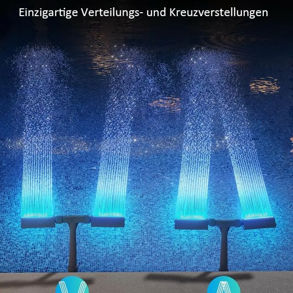 50% Rabatt🔥 Solar-Poolbrunnen mit Doppelbogenbeleuchtung