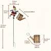 🎅 Christmas Solar Watering Can Light with Santa Decoration